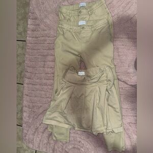 Uniform pants and skirt